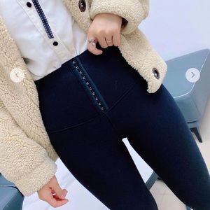 Waist training leggings w/o fur lining